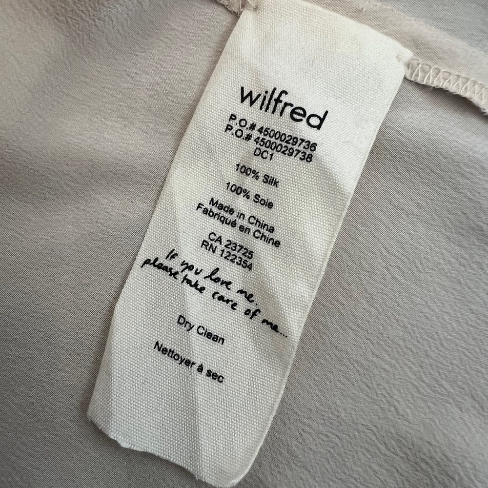 Aritzia Wilfred 100% Silk Bisous Midi Dress - Picture 6 of 6